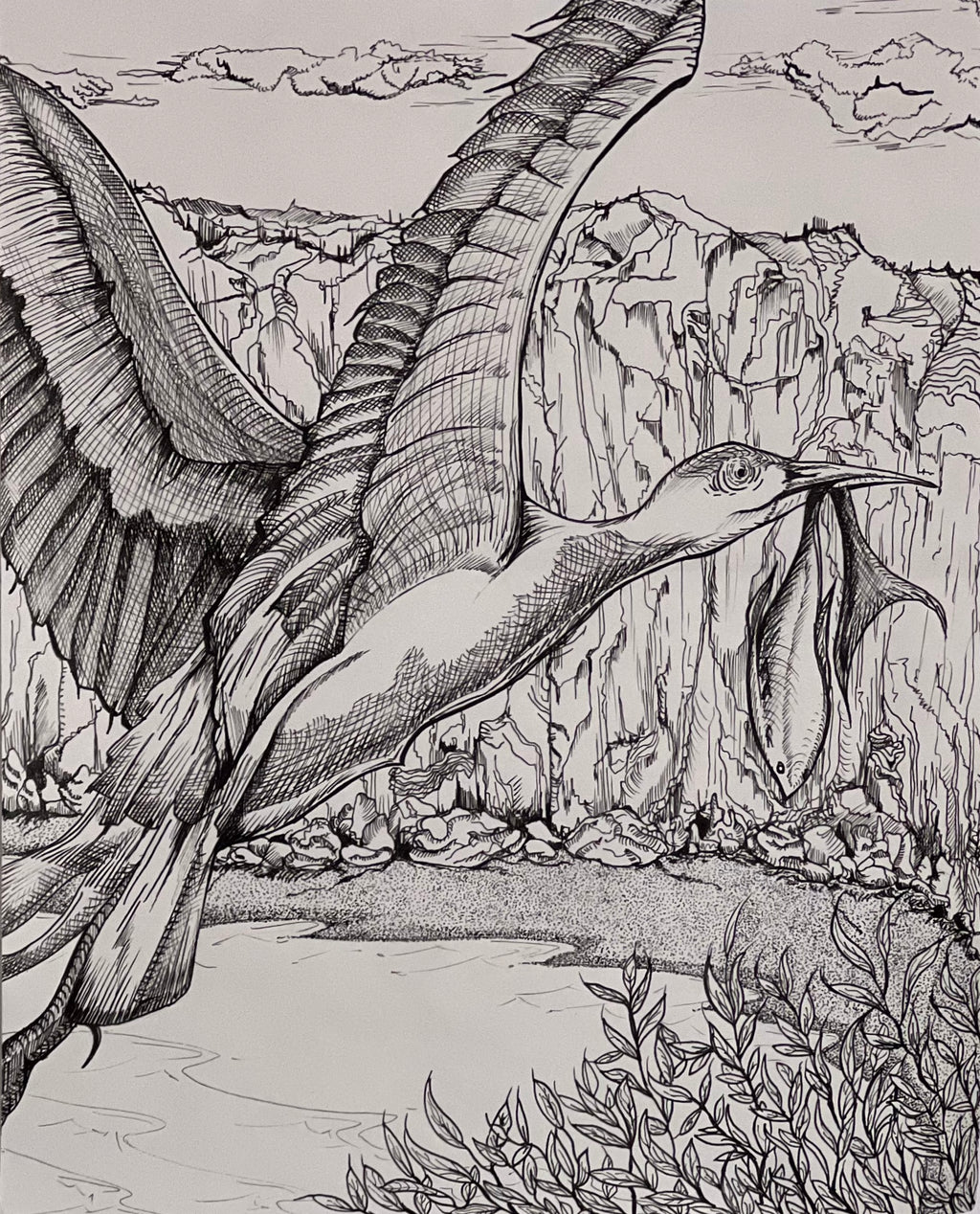 Flying With Its Prey